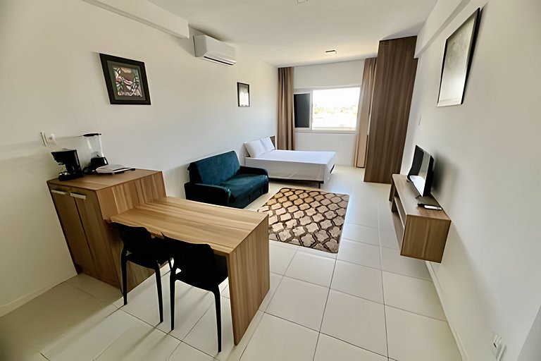 UNU Studio Armação; Frente/Vista mar, piscina e +