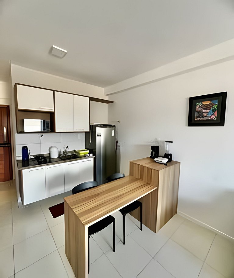 UNU Studio Armação; Frente/Vista mar, piscina e +