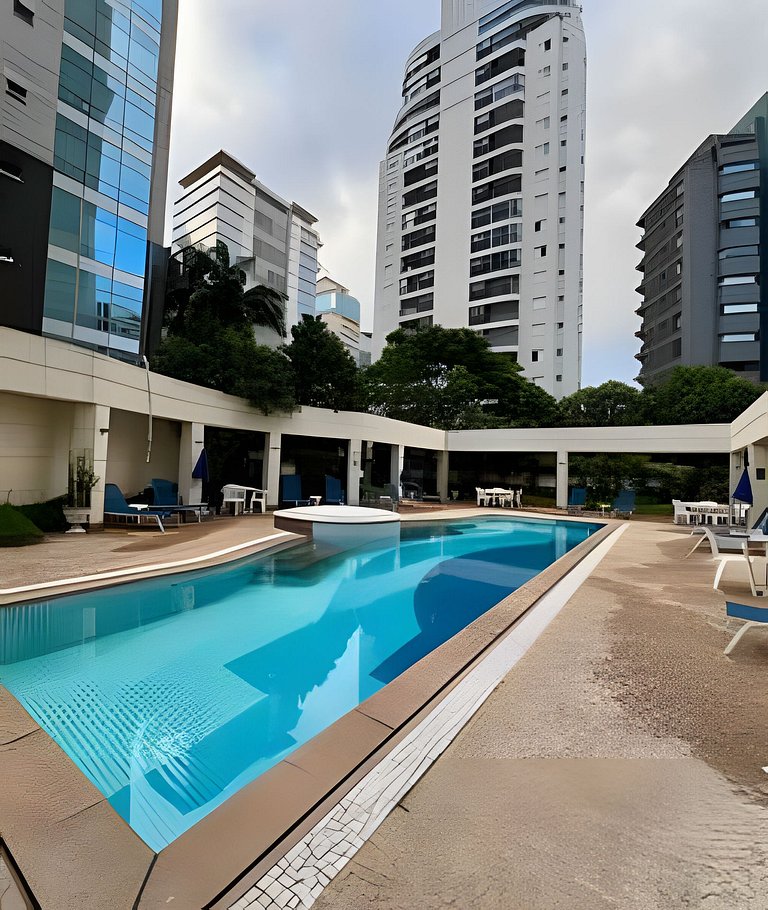 UNU 2305 Vila Olímpia: Wi-Fi, Academia, Piscina, +