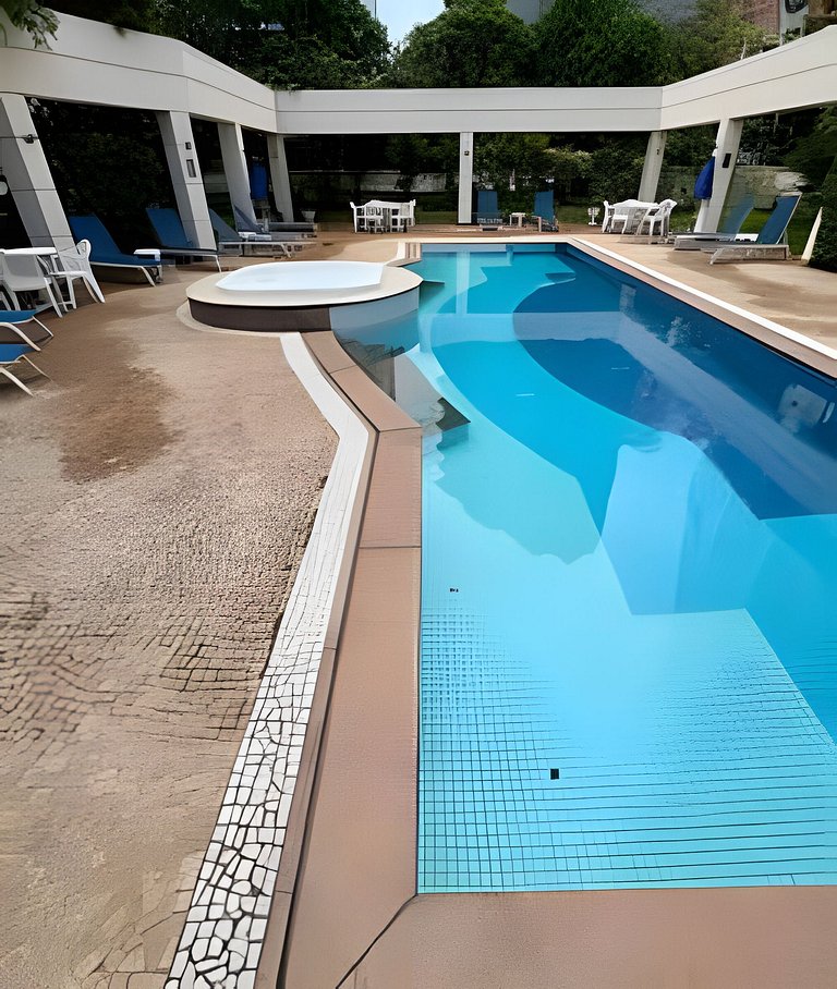 UNU 2305 Vila Olímpia: Wi-Fi, Academia, Piscina, +