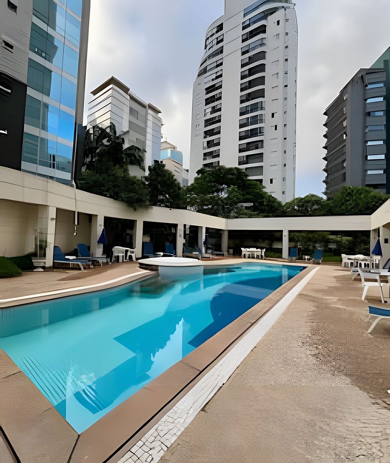 UNU 1207 Vila Olímpia: Wi-Fi, Academia, Piscina, +