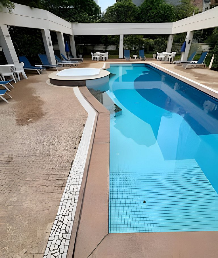UNU 1207 Vila Olímpia: Wi-Fi, Academia, Piscina, +