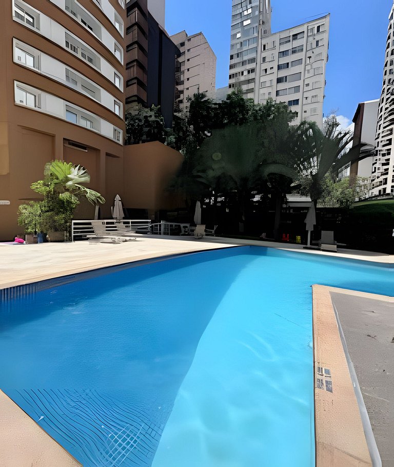 UNU 2510 Al. Santos - Jardins: Piscina, Academia +