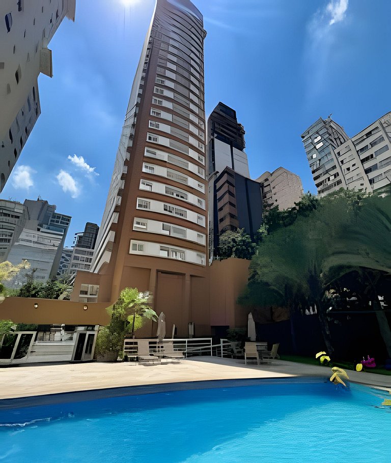 UNU 2510 Al. Santos - Jardins: Piscina, Academia +