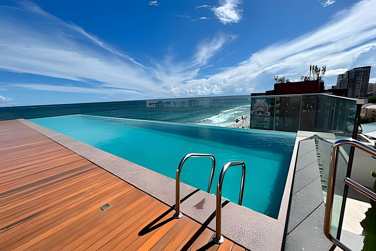 UNU 205 Barra: Frente/Vista Mar, Piscina, Wi-Fi e+