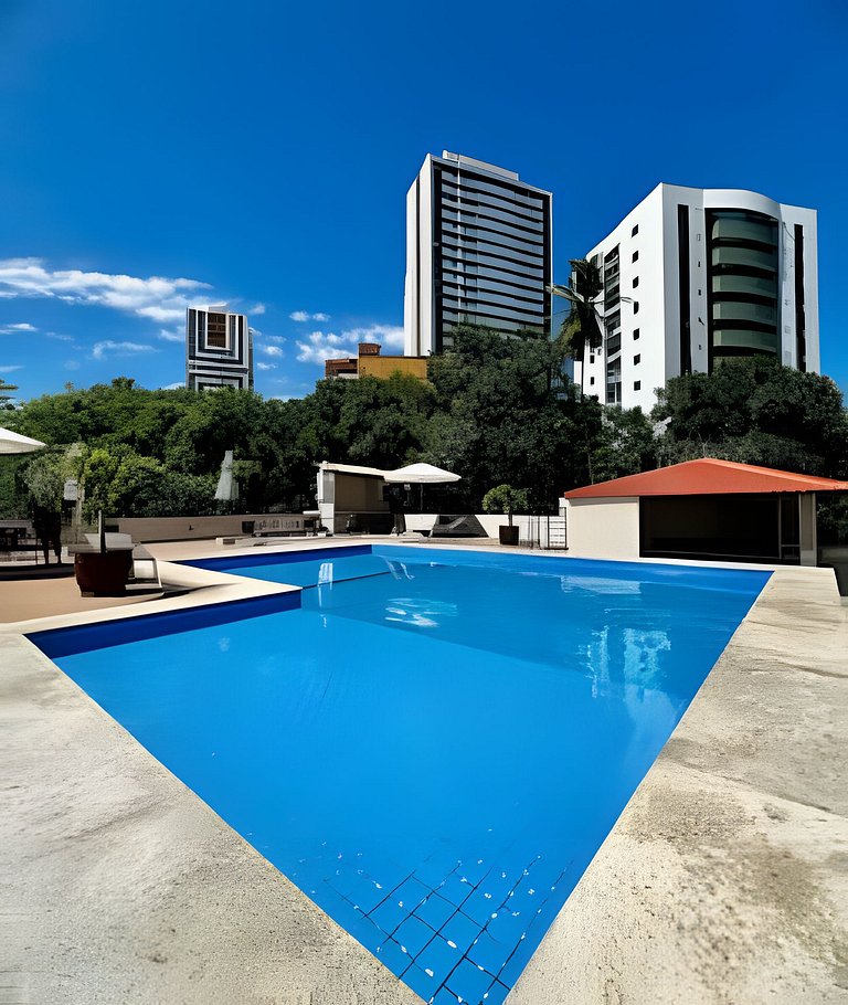UNU ACM: Piscina, academia, sauna, garagem e +