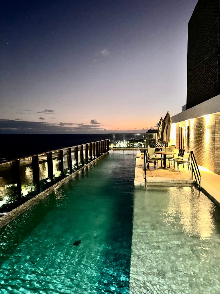 UNU 602 Itapuã: piscina, academia, praia e+