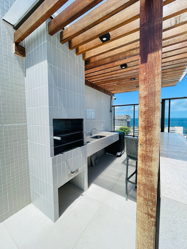 UNU 1003 House Ondina: piscina, academia, praia +