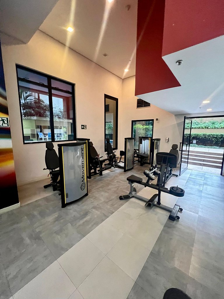 UNU 1503D Loft Moema: piscina, academia e +
