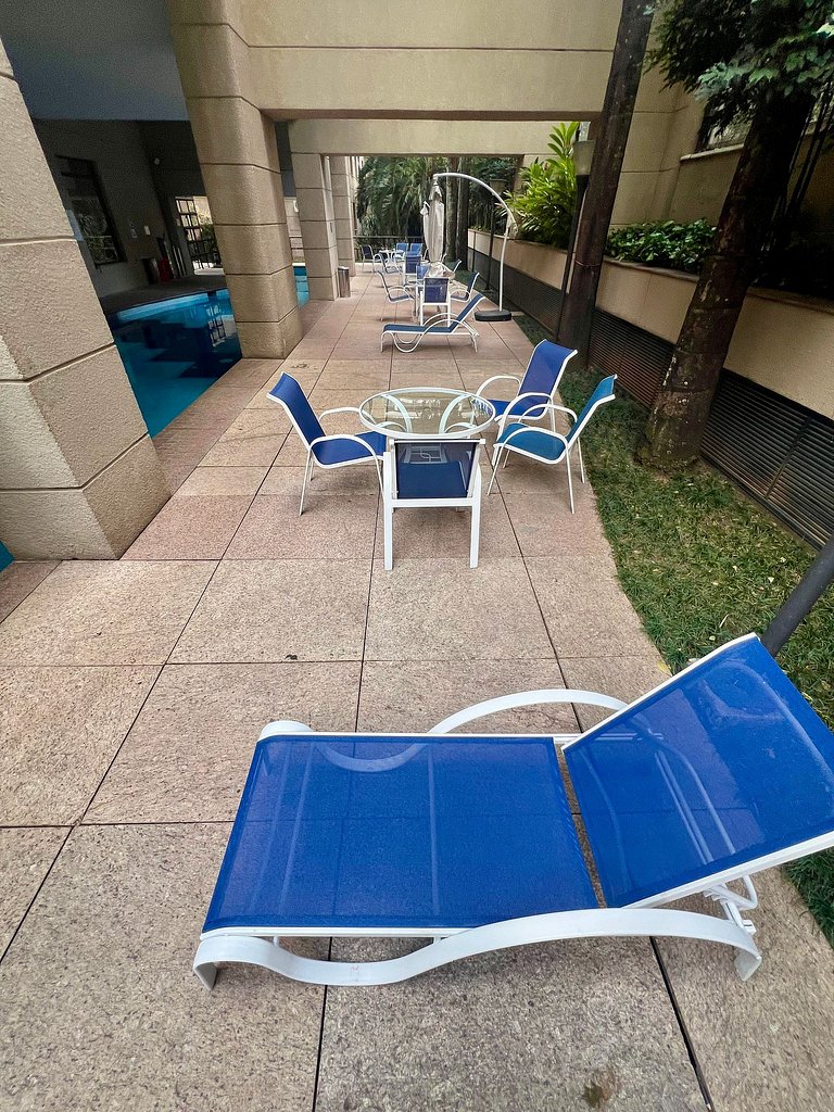 UNU 001 Loft Moema: piscina, academia e +