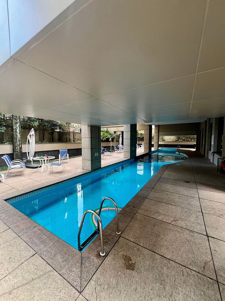 UNU 1503D Loft Moema: piscina, academia e +