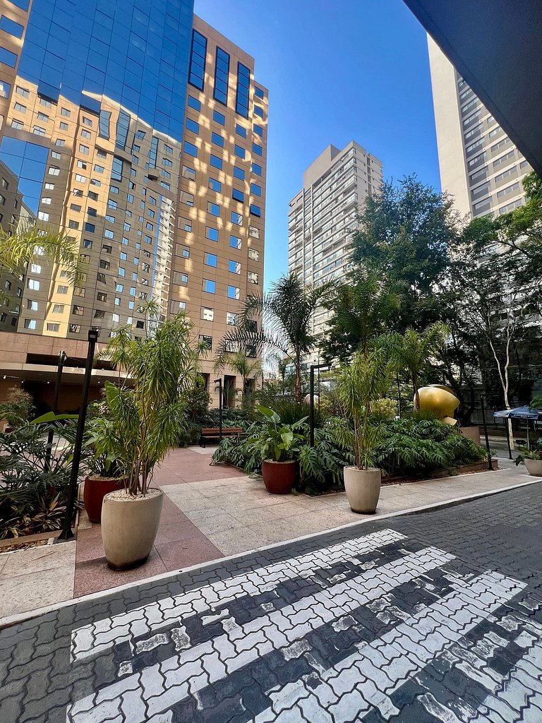 UNU 1503D Loft Moema: piscina, academia e +