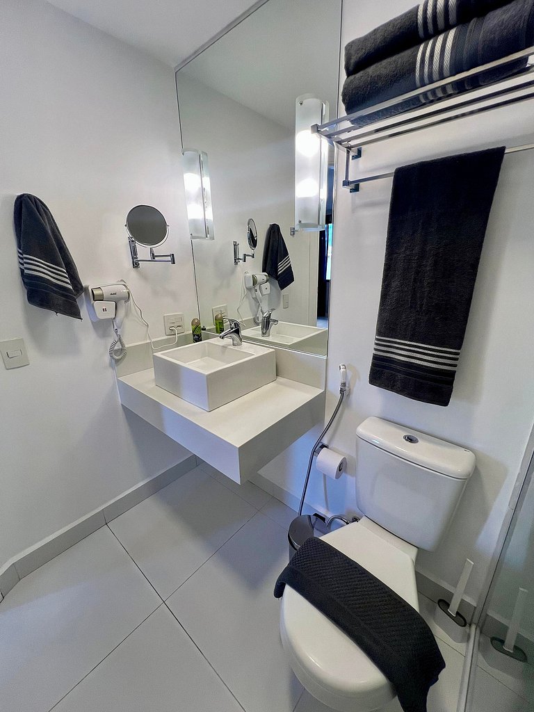 UNU 1503D Loft Moema: piscina, academia e +