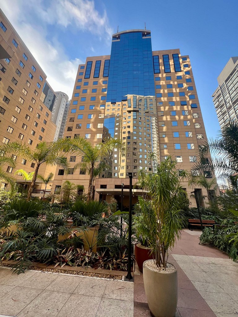 UNU 1503D Loft Moema: piscina, academia e +