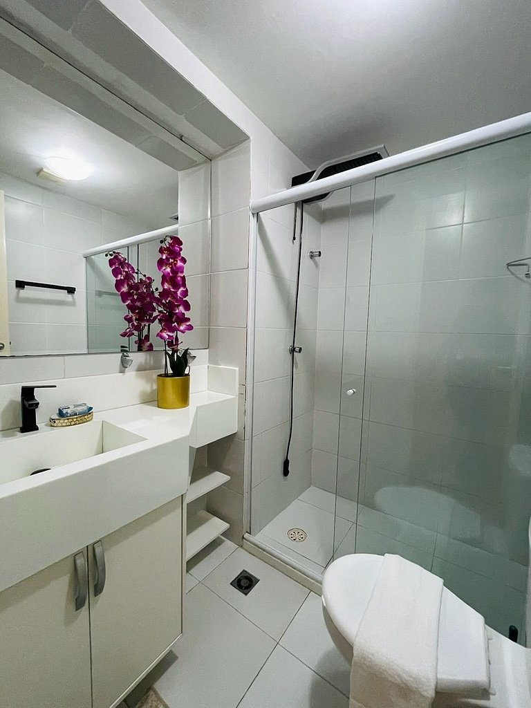 UNU 703 Duplex: Vista mar, piscina, C. Convenções