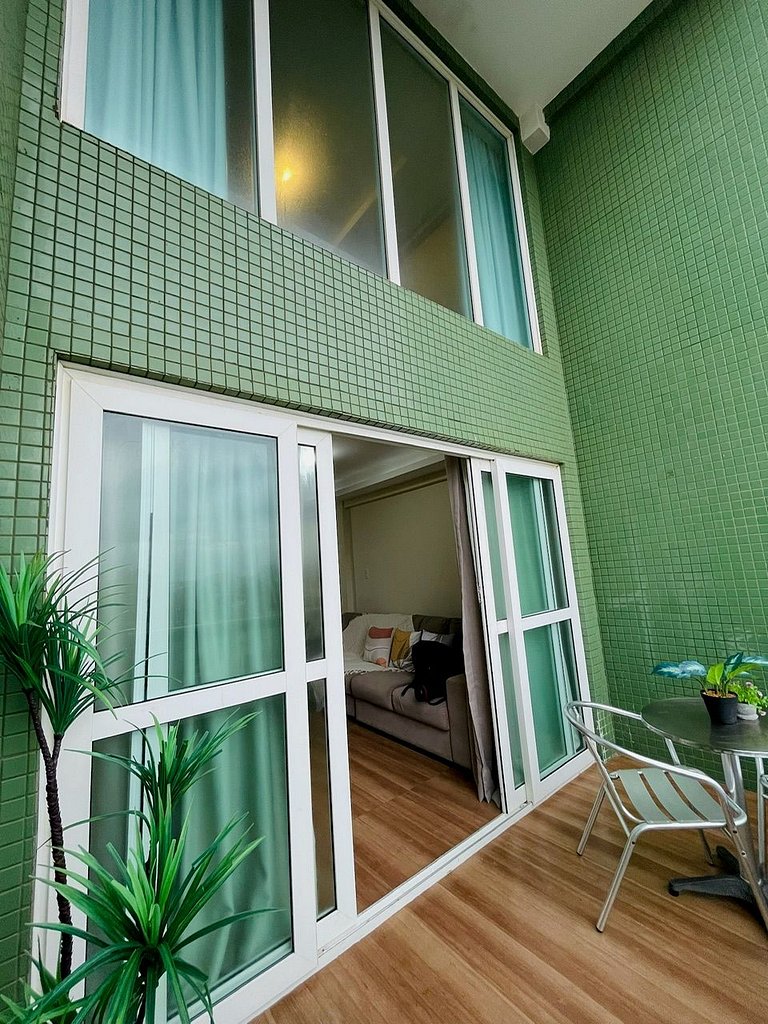 UNU 703 Duplex: Vista mar, piscina, C. Convenções