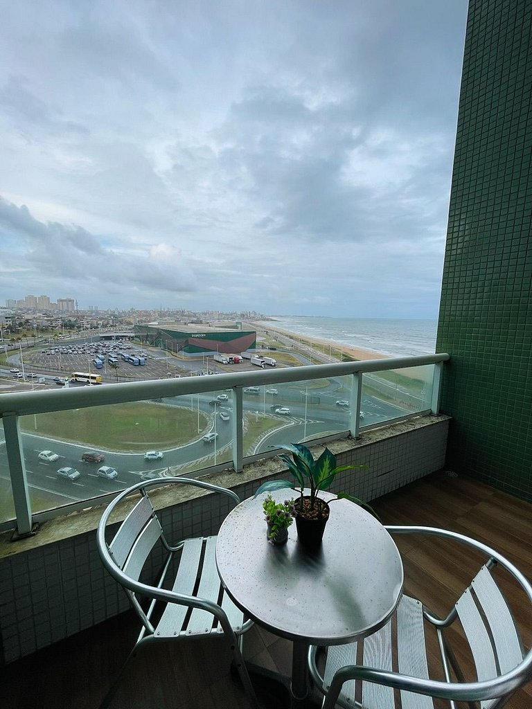 UNU 703 Duplex: Vista mar, piscina, C. Convenções