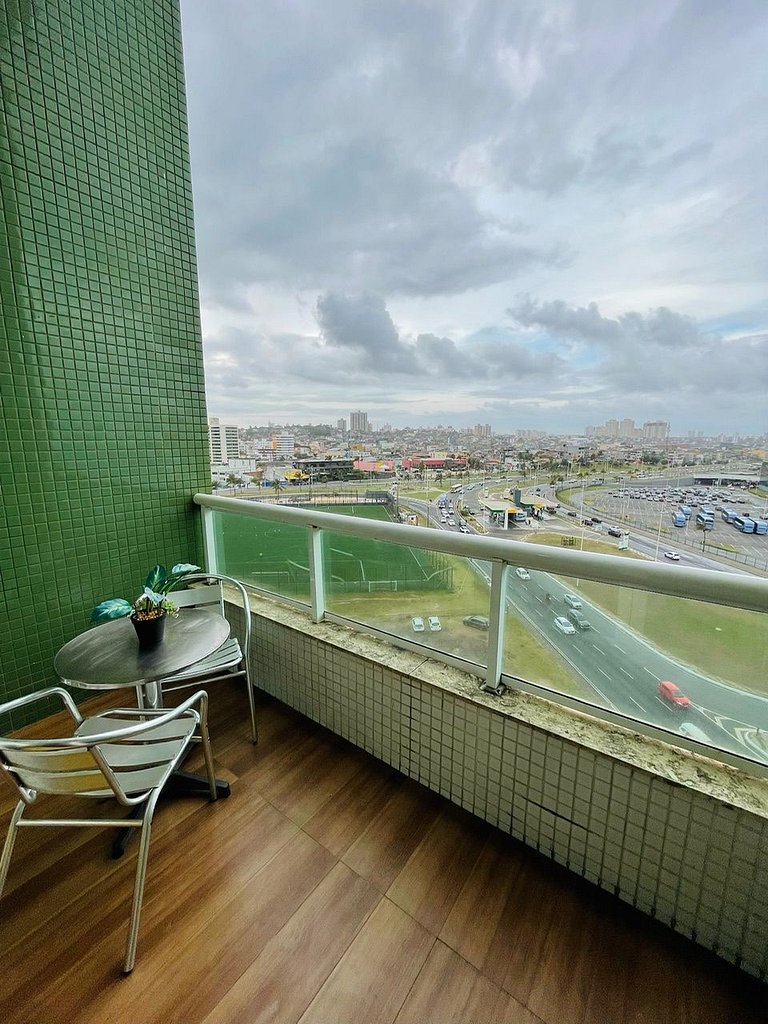 UNU 703 Duplex: Vista mar, piscina, C. Convenções