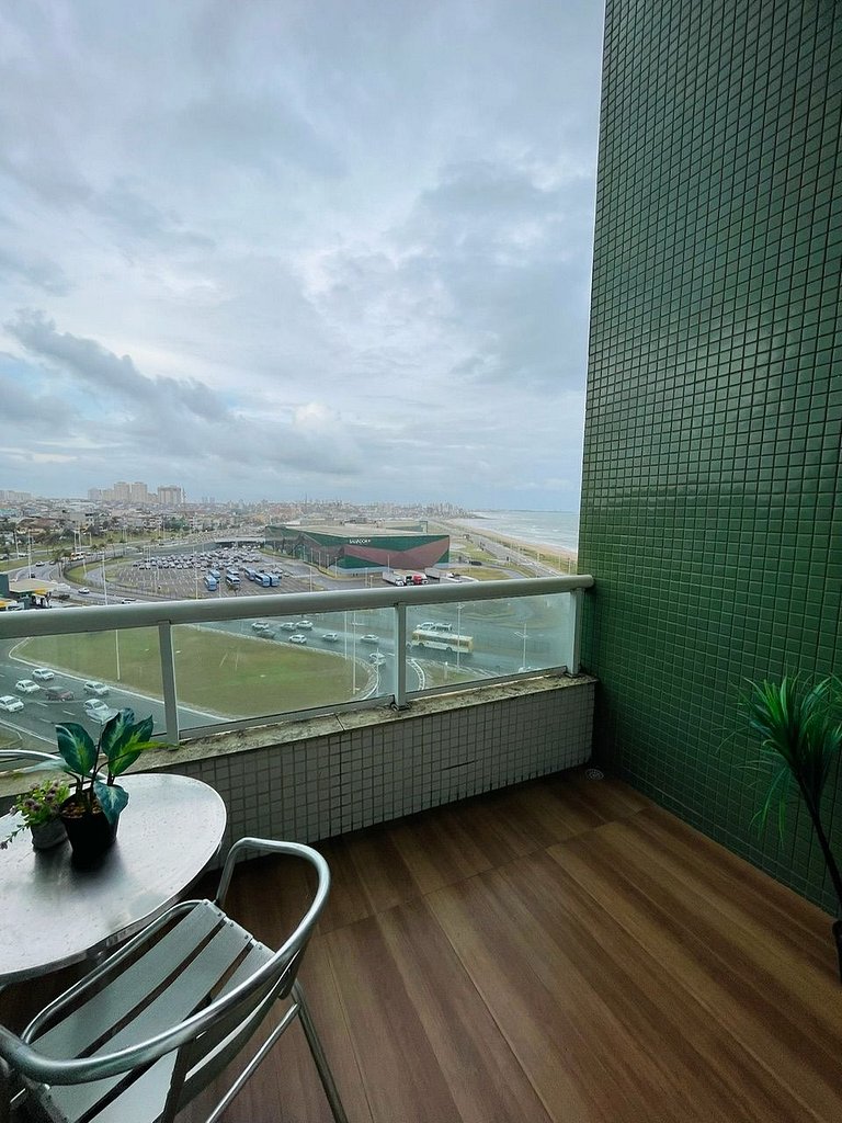 UNU 703 Duplex: Vista mar, piscina, C. Convenções