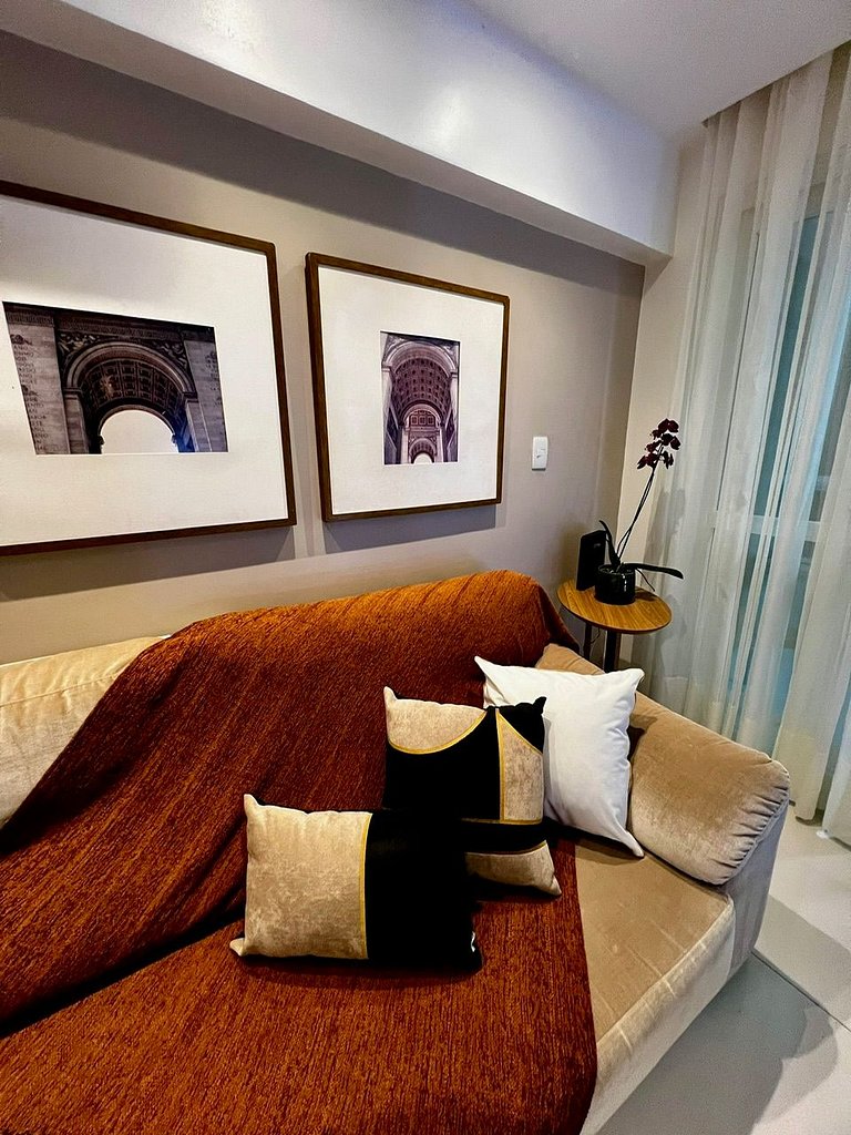 UNU 707 Duplex: Vista mar, piscina, C. Convenções