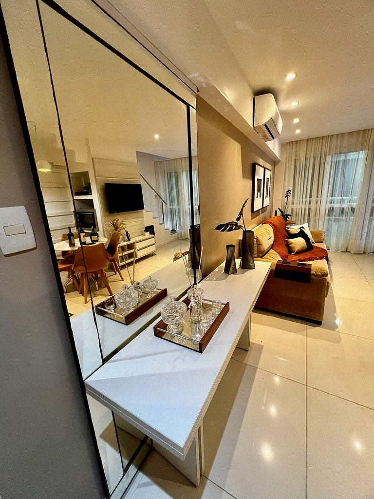 UNU 707 Duplex: Vista mar, piscina, C. Convenções