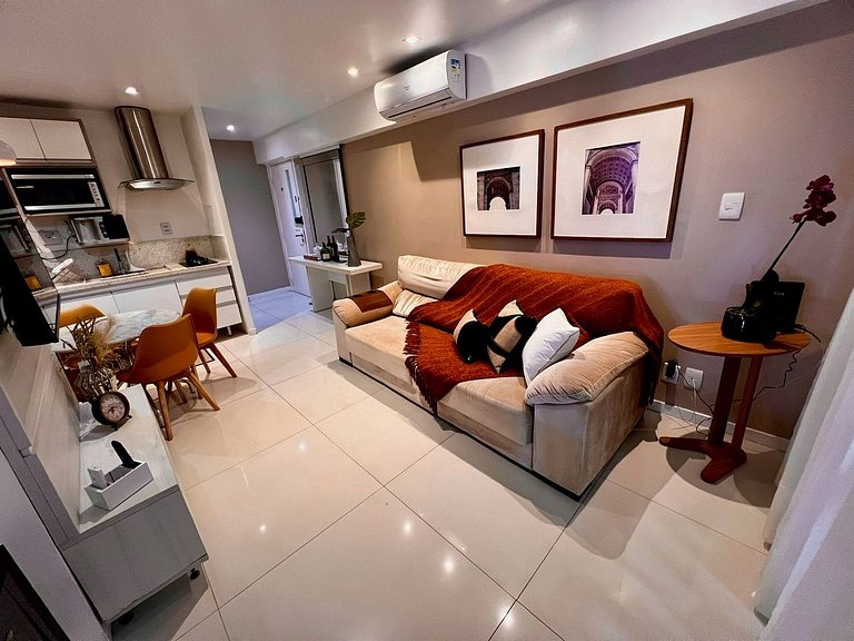 UNU 707 Duplex: Vista mar, piscina, C. Convenções