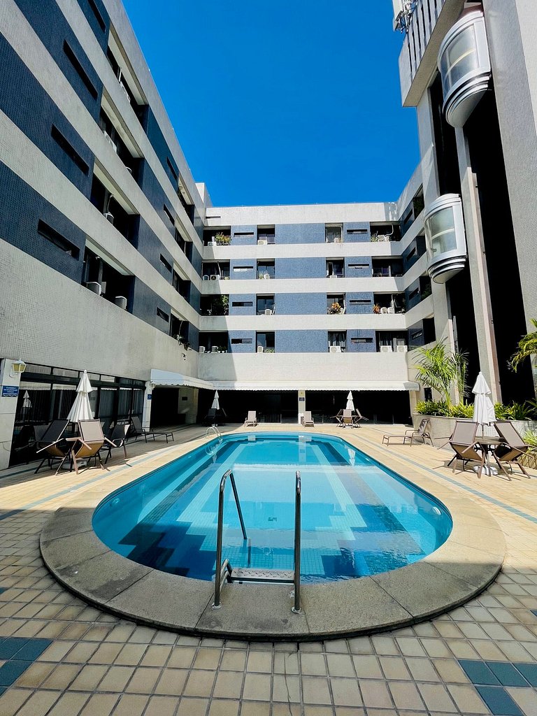 UNU 123 Ondina: 2/4, piscina, academia, vista mar