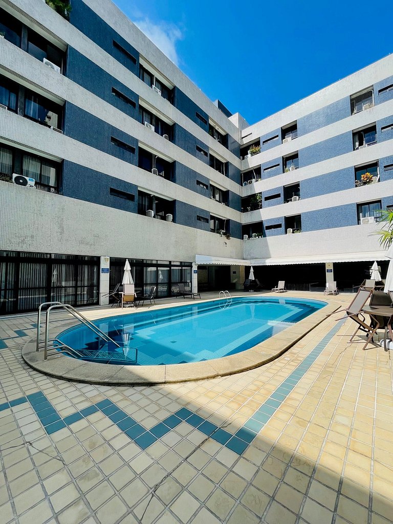 UNU 123 Ondina: 2/4, piscina, academia, vista mar