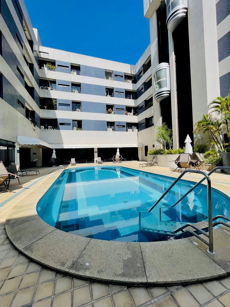 UNU 123 Ondina: 2/4, piscina, academia, vista mar